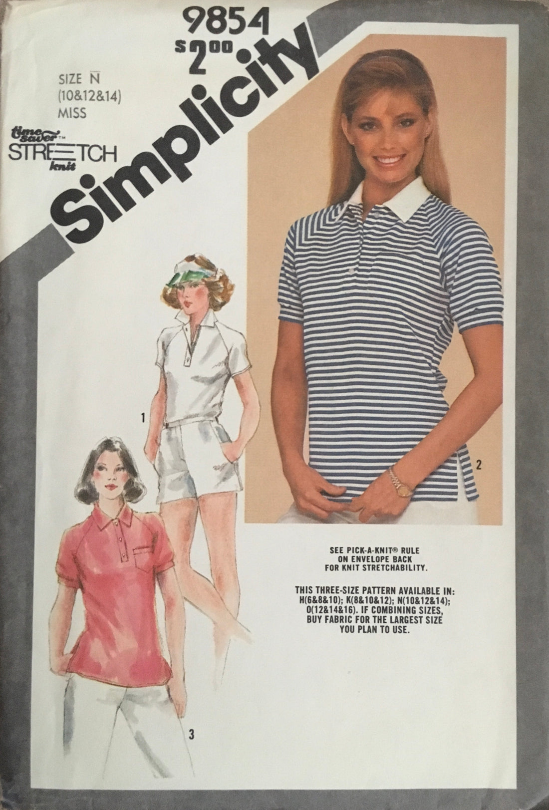 Simplicity 9854 Sewing Pattern (Vintage) UNCUT/CUT