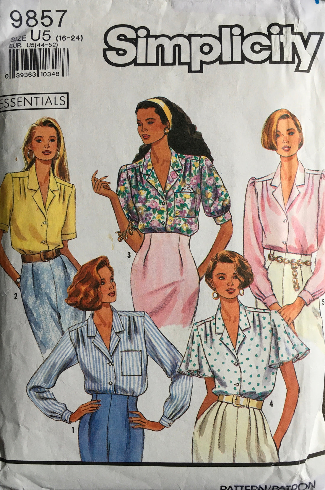 Simplicity 9857 Sewing Pattern (Vintage) UNCUT/CUT