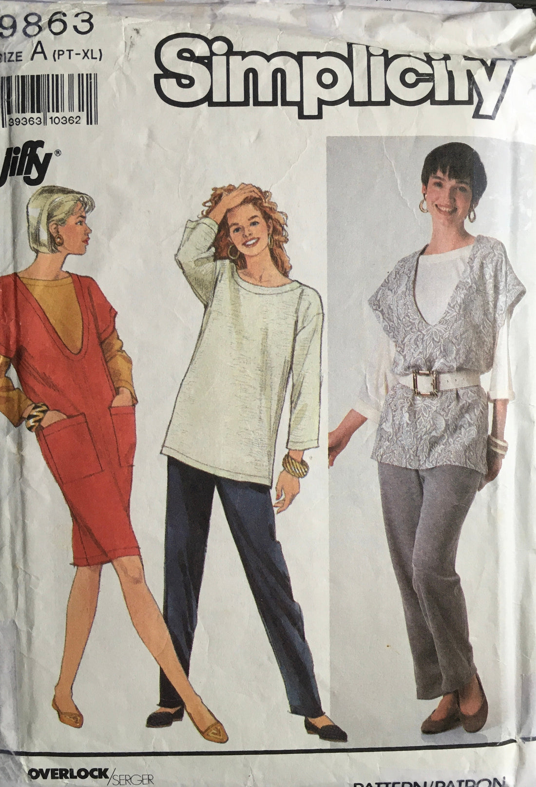 Simplicity 9863 Sewing Pattern (Vintage) CUT