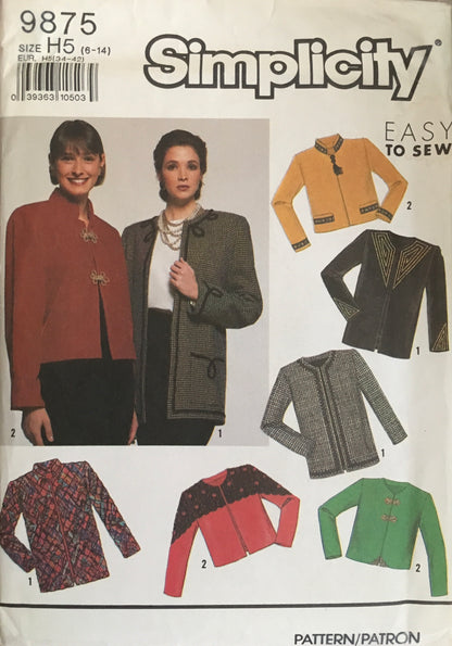 Simplicity 9875 Sewing Pattern (Vintage) UNCUT