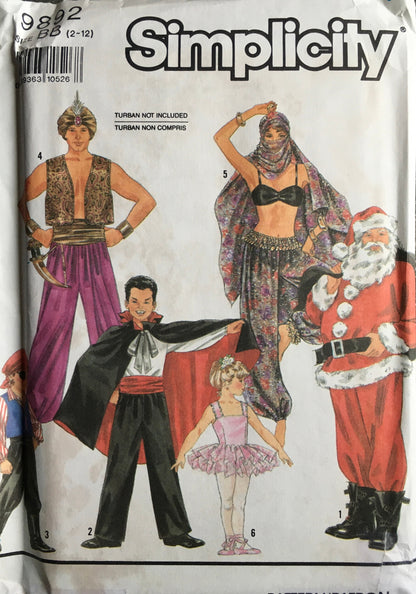 Simplicity 9892 Sewing Pattern (Vintage) UNCUT