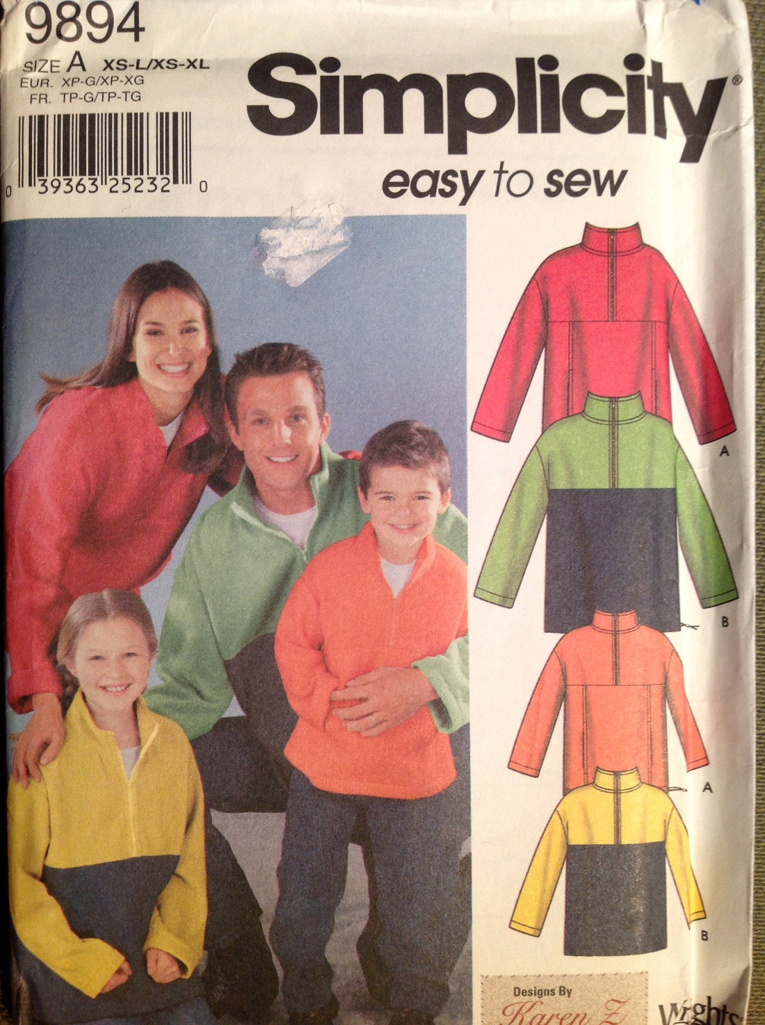Simplicity 9894 Sewing Pattern (Vintage) UNCUT