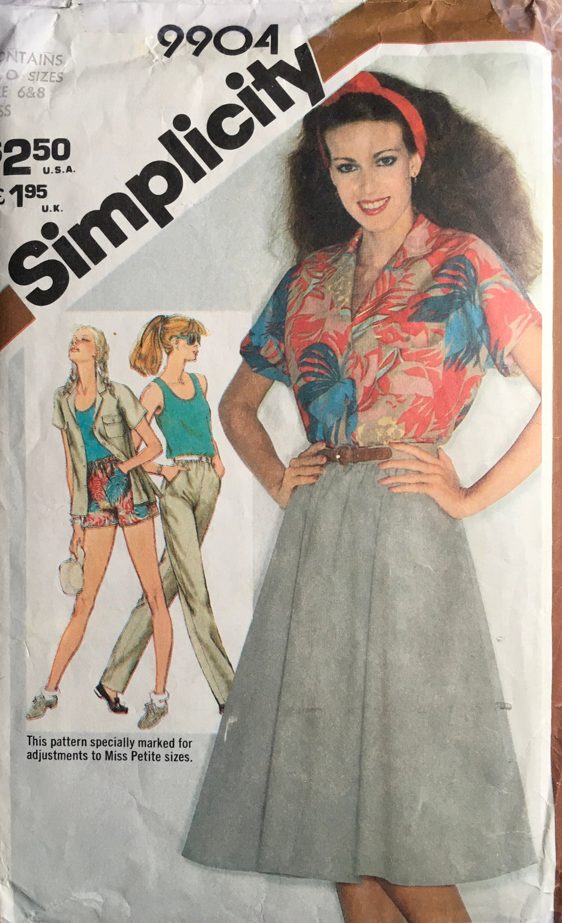 Simplicity 9904 Sewing Pattern (Vintage) CUT