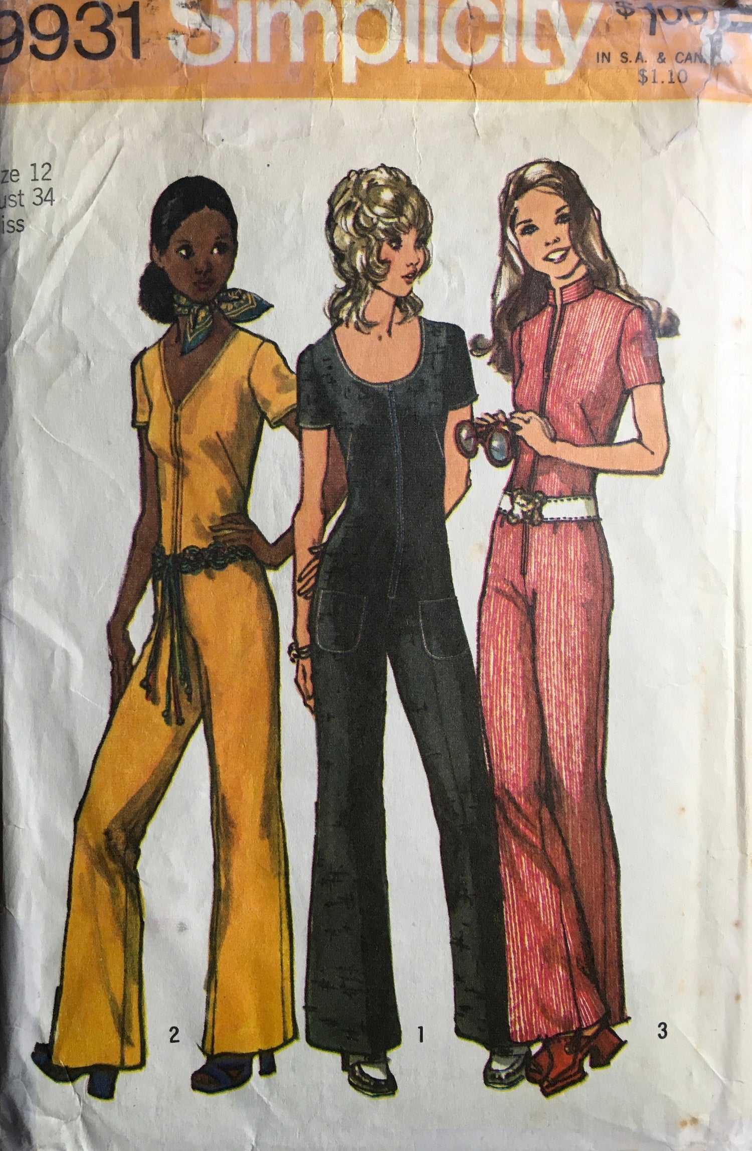 Simplicity 9931 Sewing Pattern (Vintage) CUT