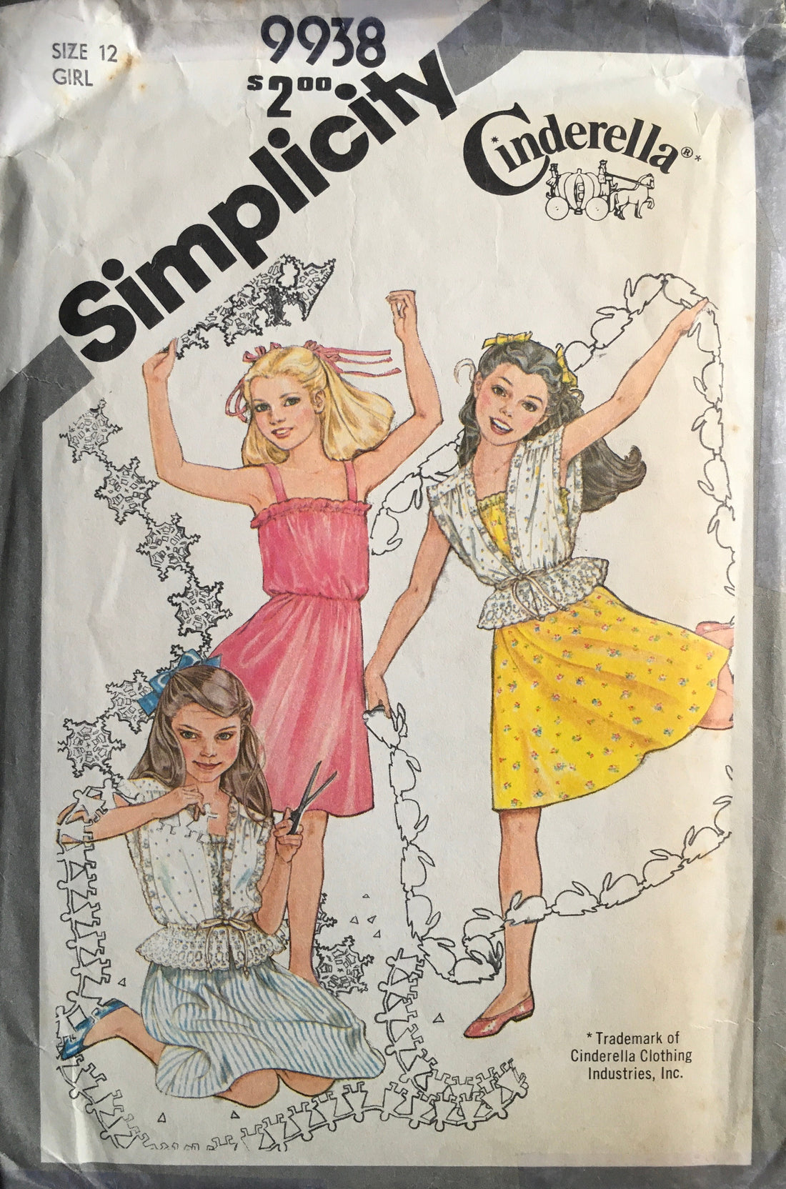 Simplicity 9938 Sewing Pattern (Vintage) CUT