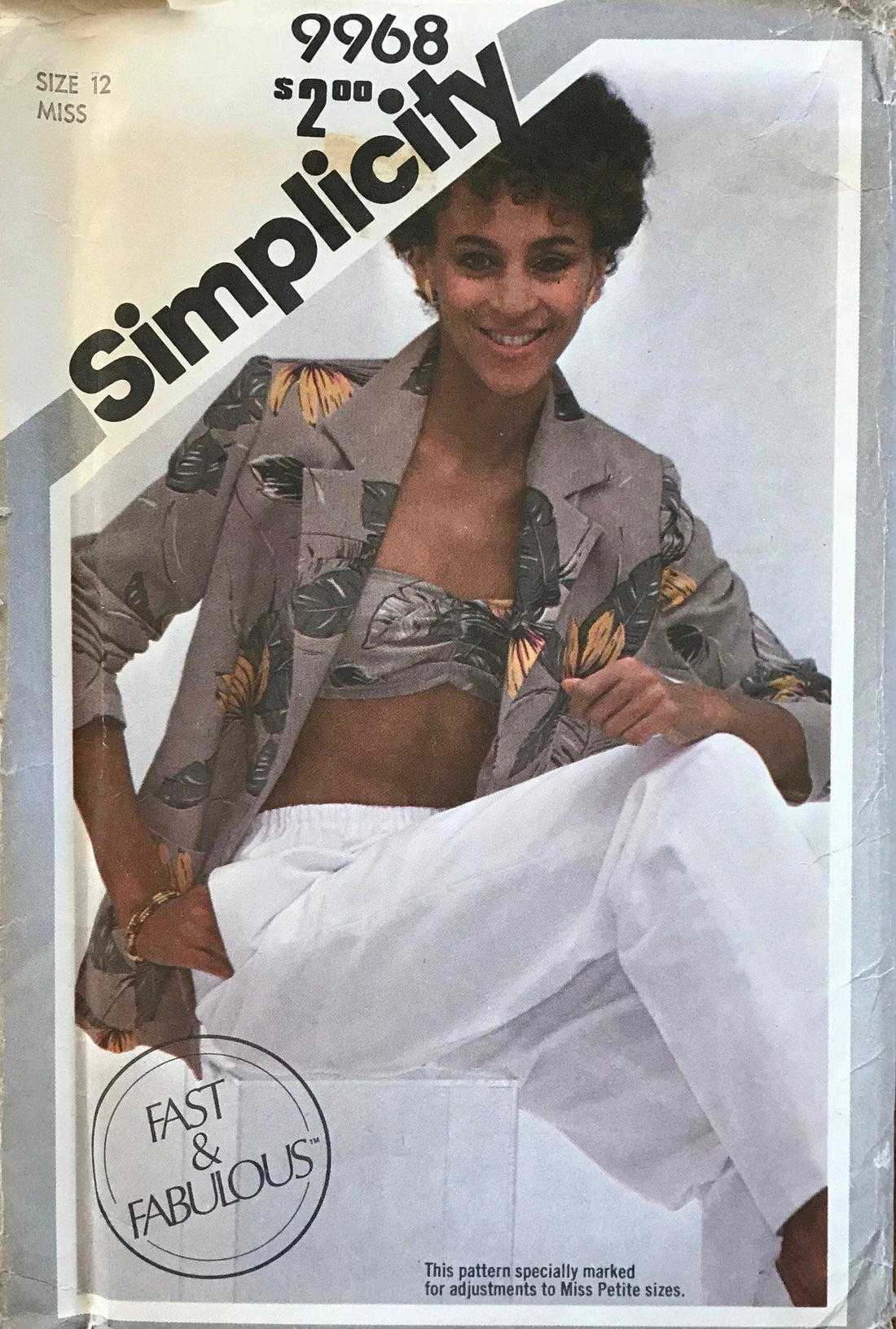 Simplicity 9968 Sewing Pattern (Vintage) UNCUT