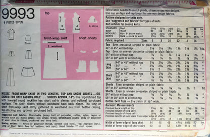 Simplicity 9993 Sewing Pattern (Vintage) CUT