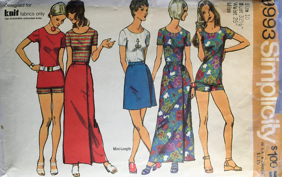 Simplicity 9993 Sewing Pattern (Vintage) CUT