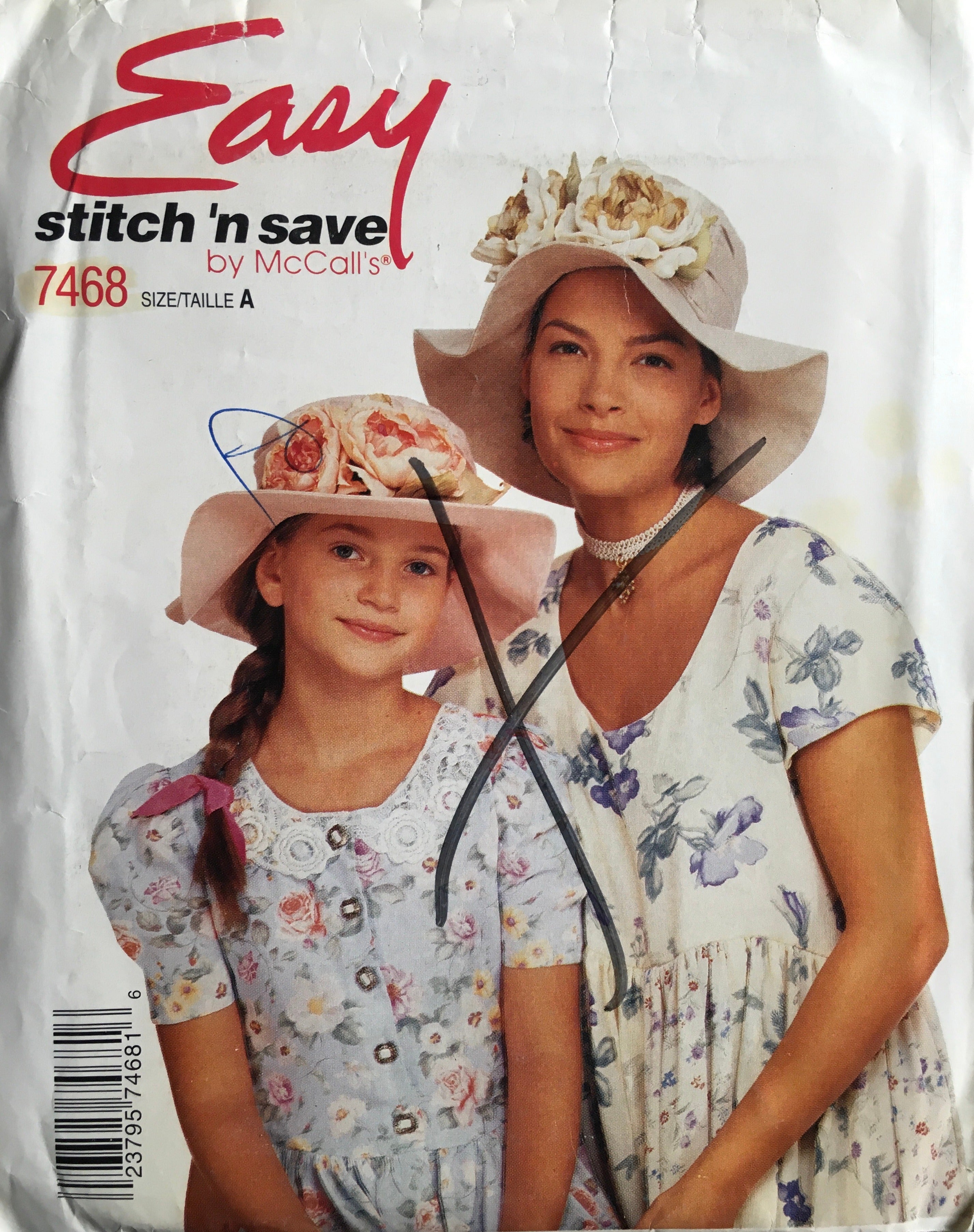 Stitch’n Save 7468 Sewing Pattern (Vintage) UNCUT