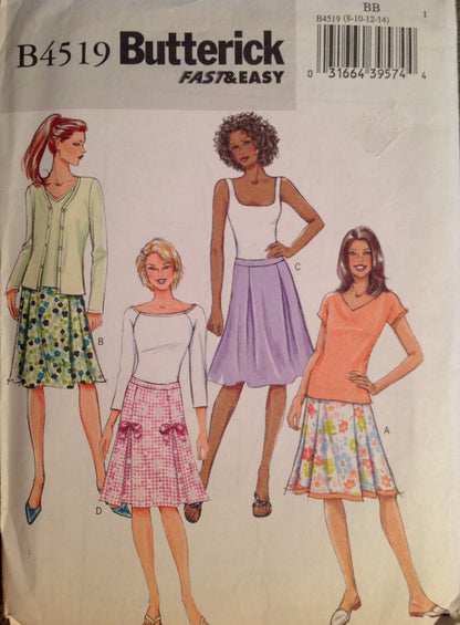Butterick 4519 Sewing Pattern (Vintage) UNCUT