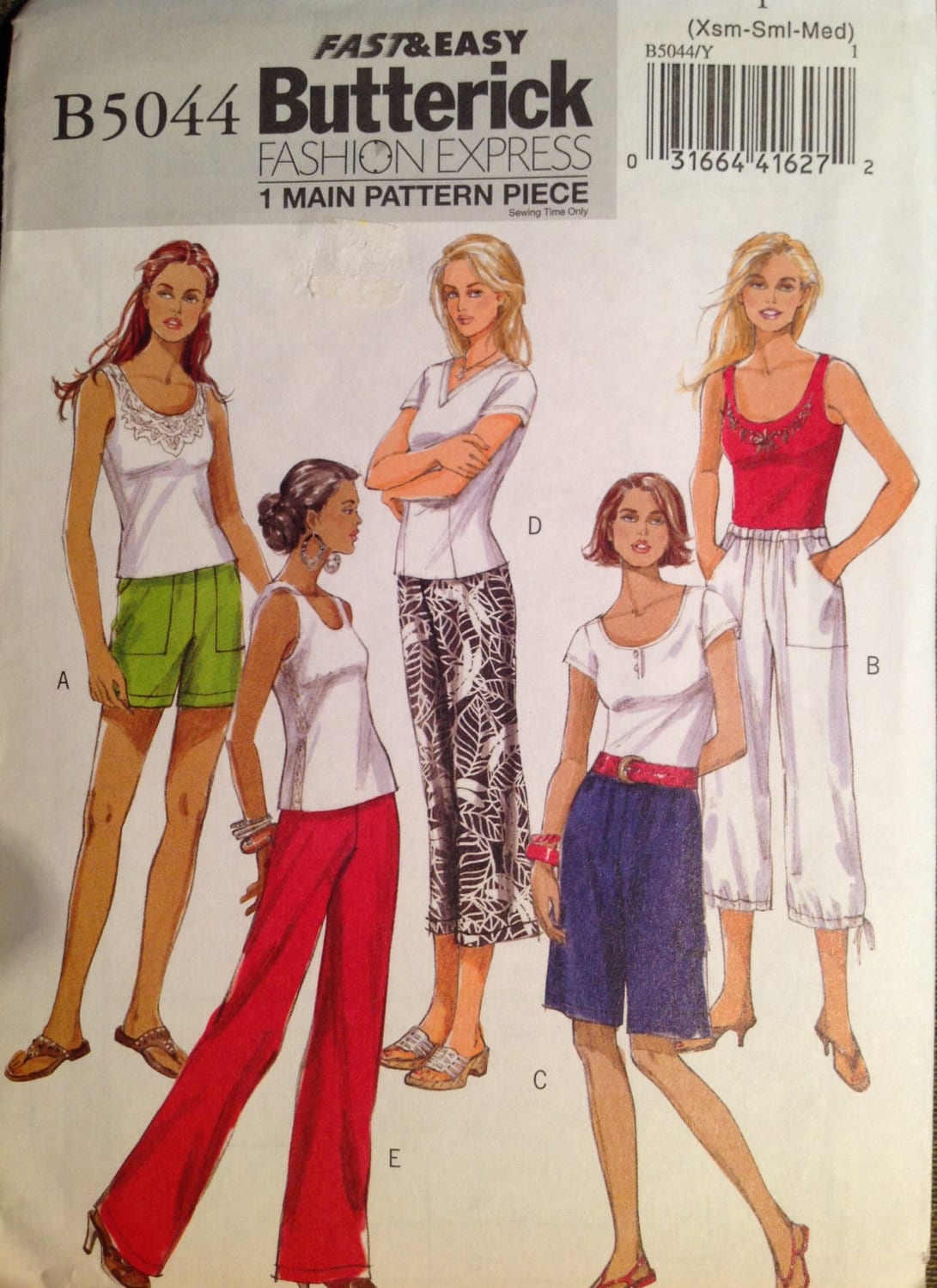 Butterick 5044 Sewing Pattern (Vintage) UNCUT