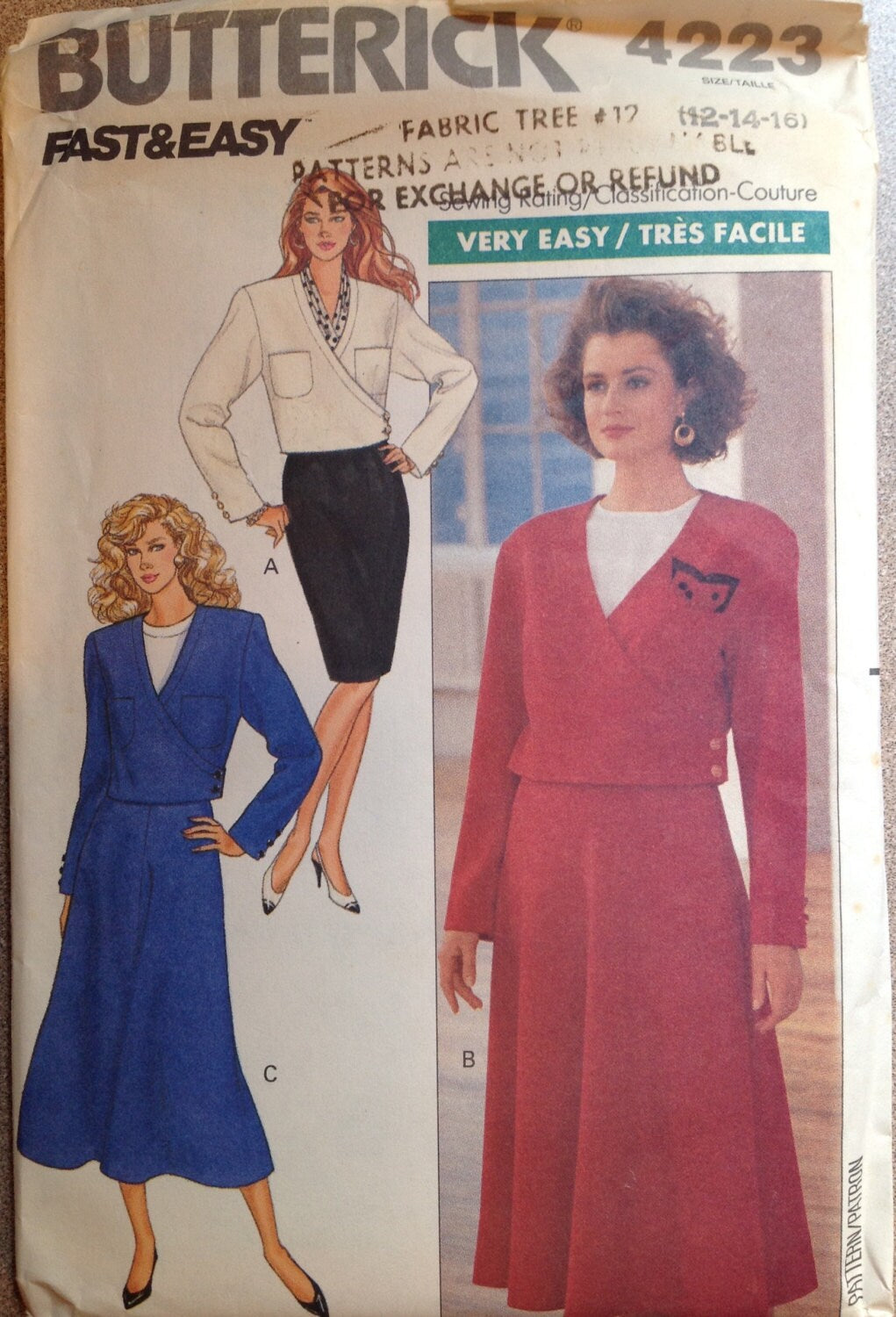 Butterick 4223 Sewing Pattern (Vintage) UNCUT