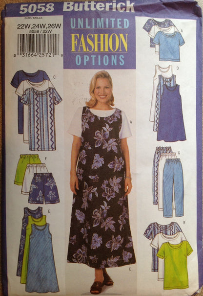 Butterick 5058 Sewing Pattern (Vintage) UNCUT/CUT