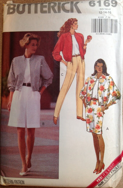 Butterick 6169 Sewing Pattern (Vintage) UNCUT