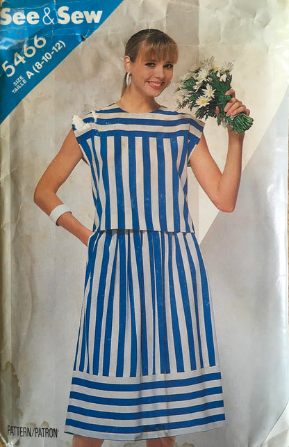 See &amp; Sew 5466 Sewing Pattern (Vintage) CUT