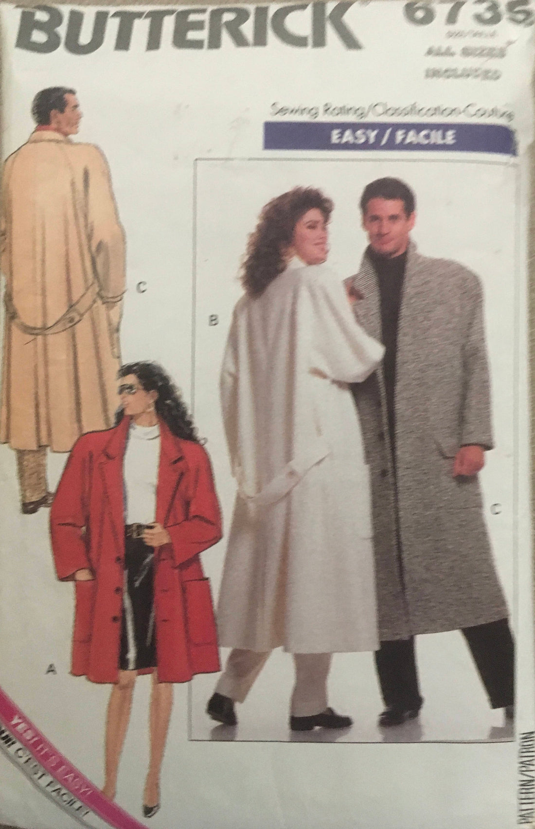 Butterick 6735 Sewing Pattern (Vintage) UNCUT