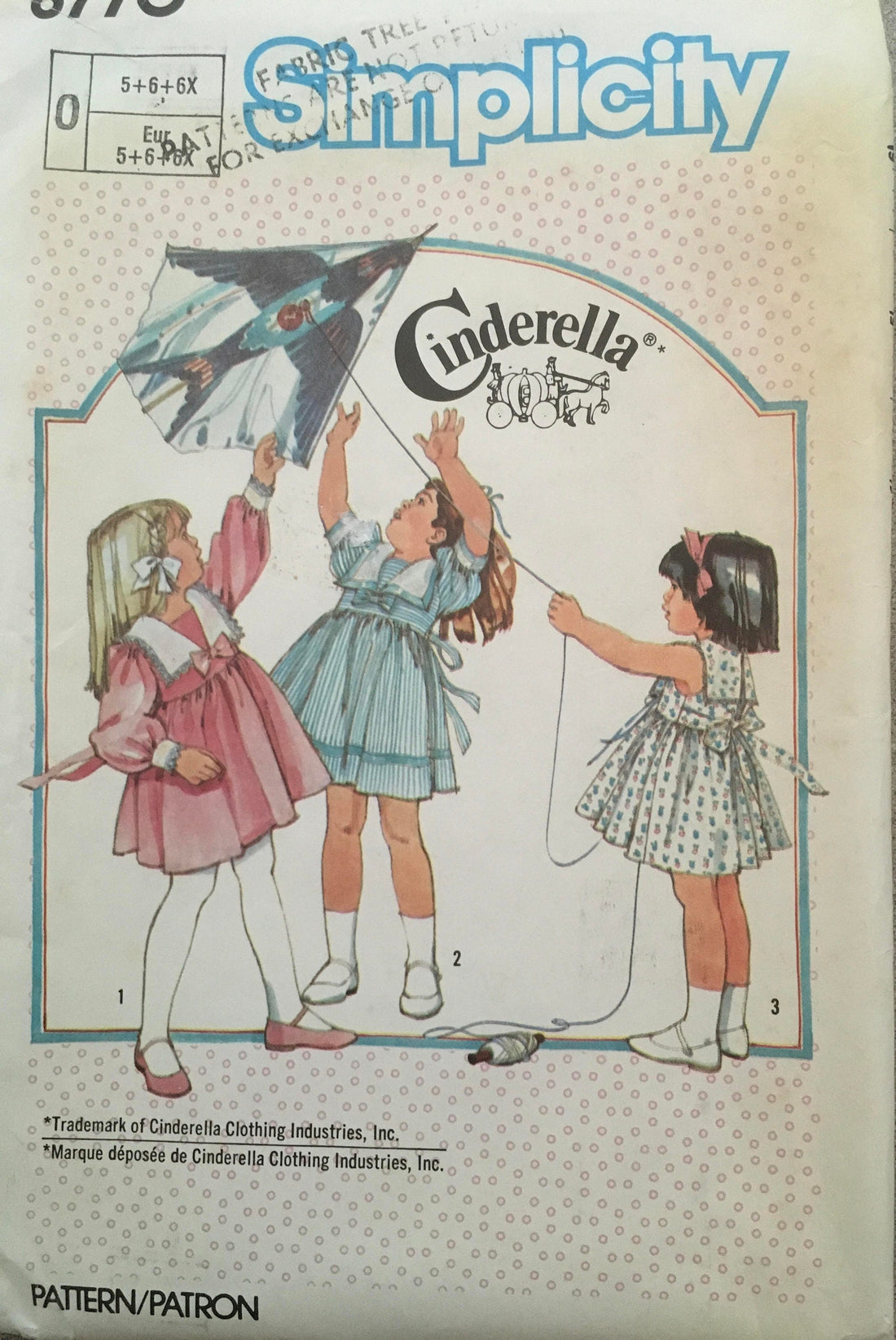 Simplicity 6770 Sewing Pattern (Vintage) CUT