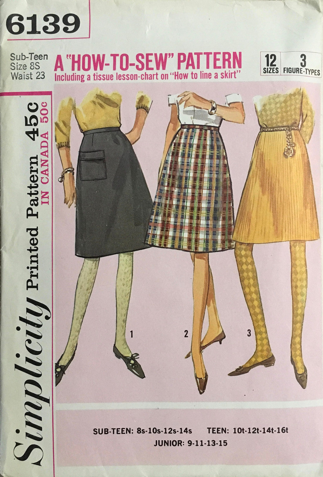 Simplicity 6139 Sewing Pattern (Vintage) CUT