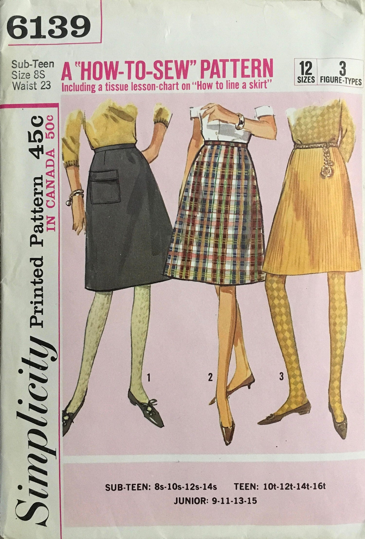 Simplicity 6139 Sewing Pattern (Vintage) CUT