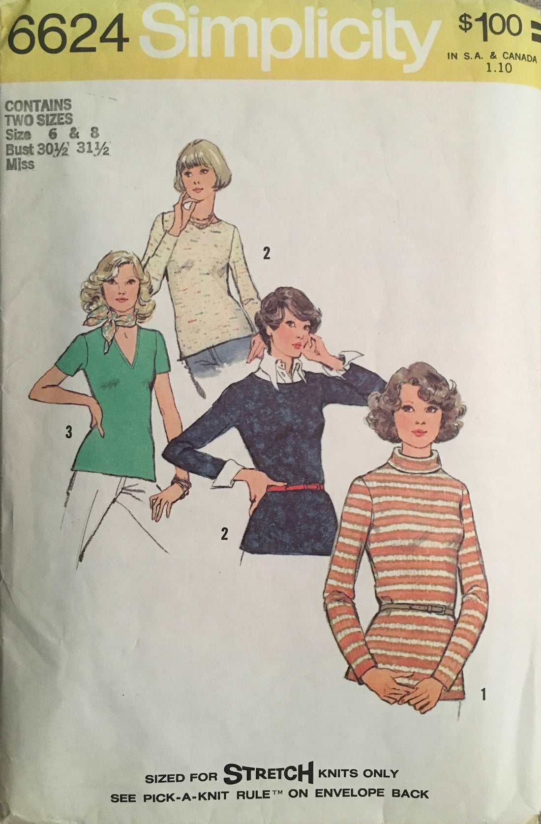 Simplicity 6624 Sewing Pattern (Vintage) CUT