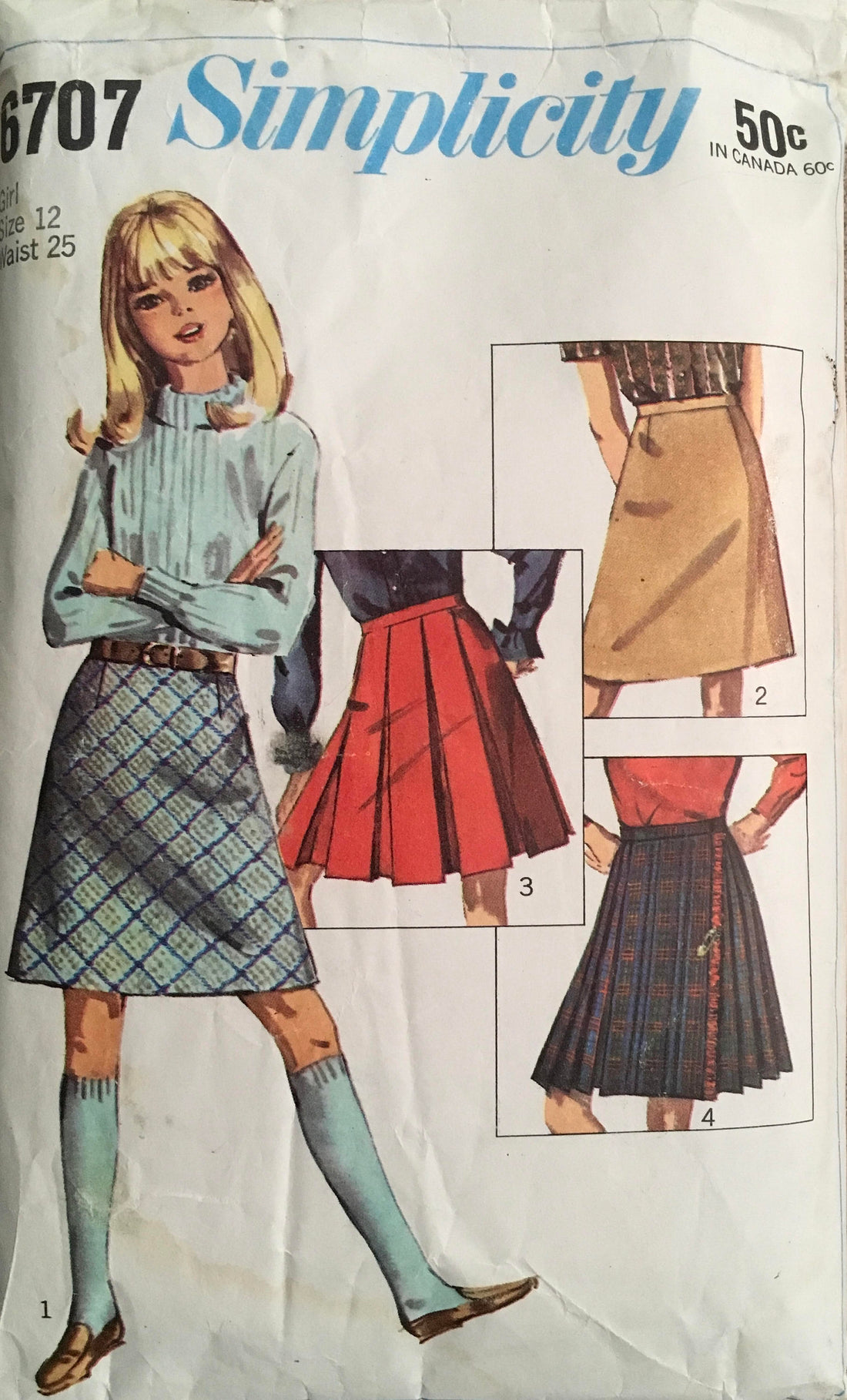 Simplicity 6707 Sewing Pattern (Vintage) CUT