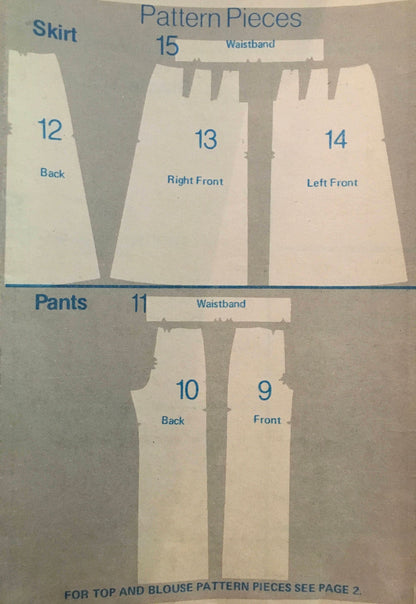 Butterick 6833 Sewing Pattern (Vintage) CUT