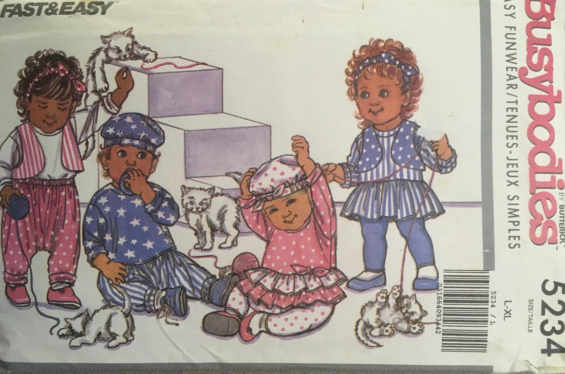 Butterick 5234 Sewing Pattern (Vintage) CUT