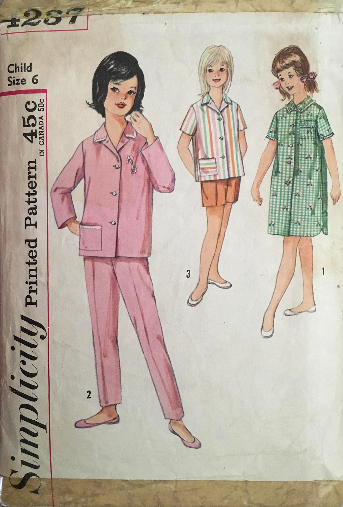Simplicity 4237 Sewing Pattern (Vintage) CUT