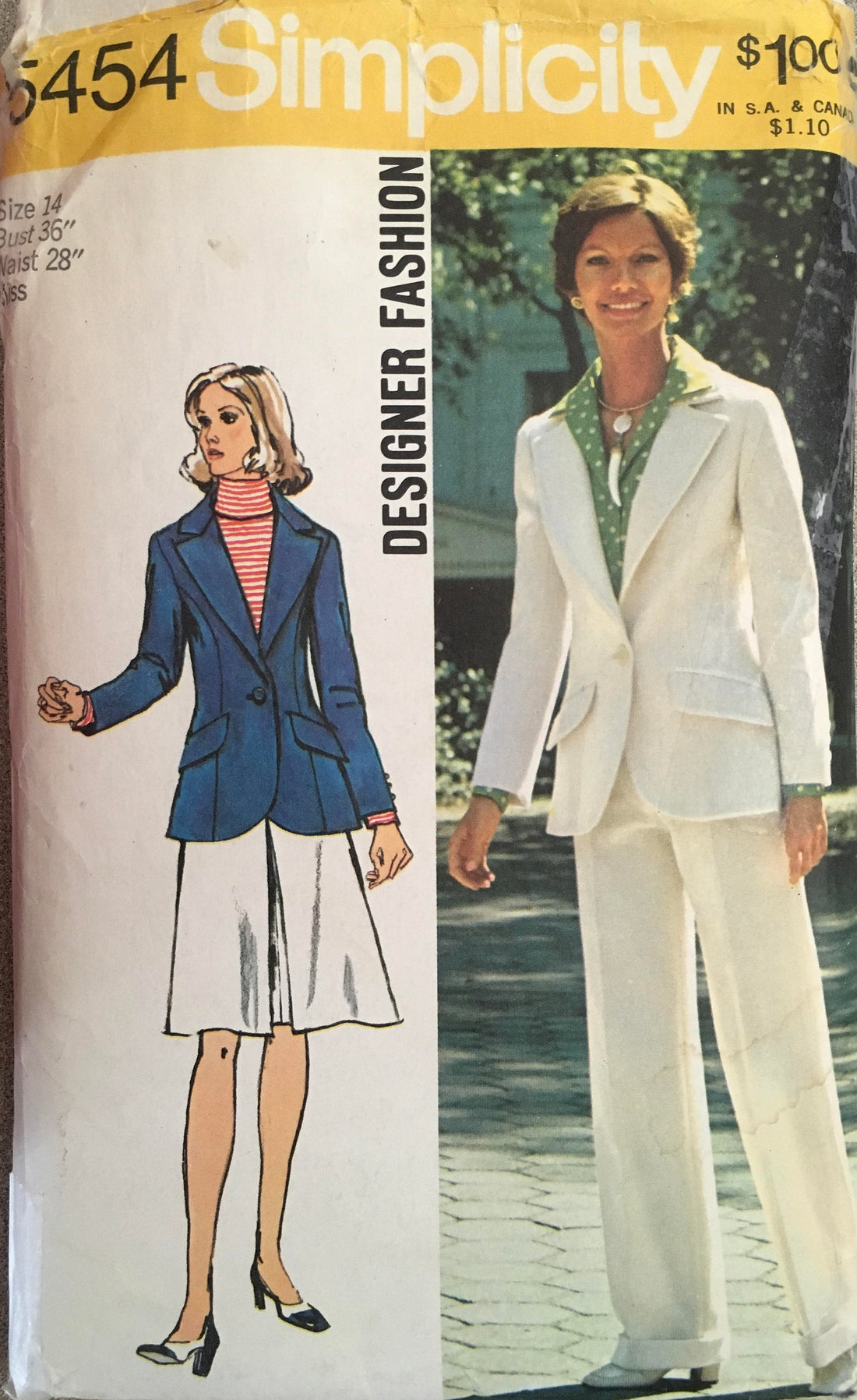 Simplicity 5454 Sewing Pattern (Vintage) CUT