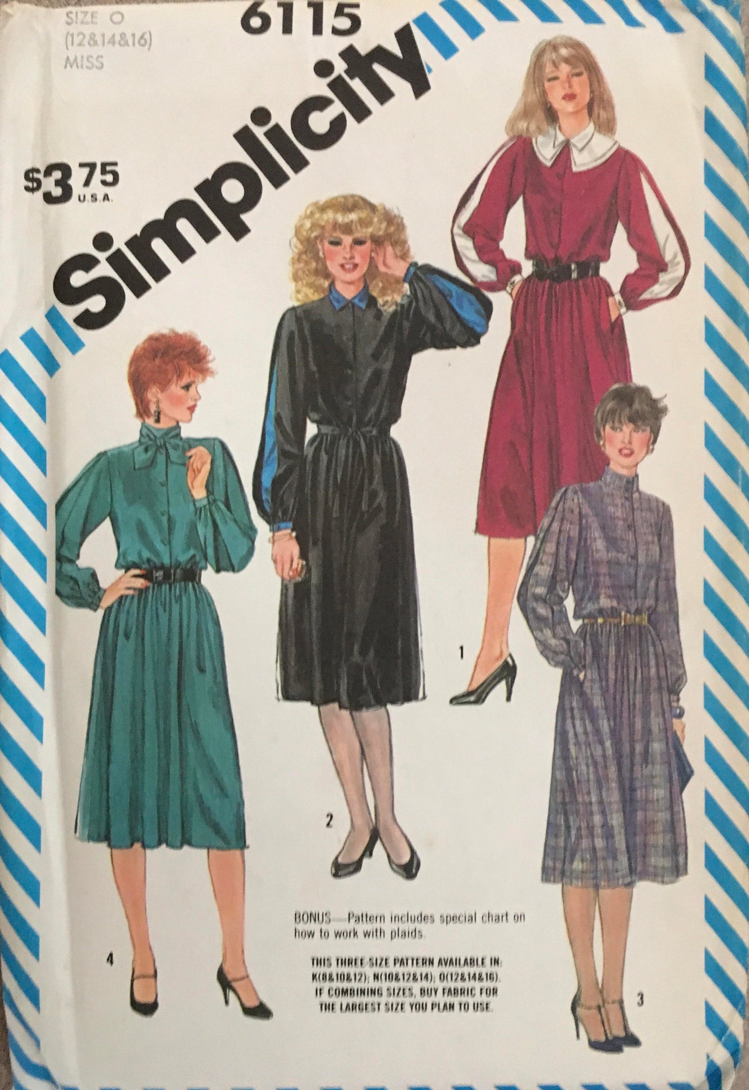 Simplicity 6115 Sewing Pattern (Vintage) UNCUT