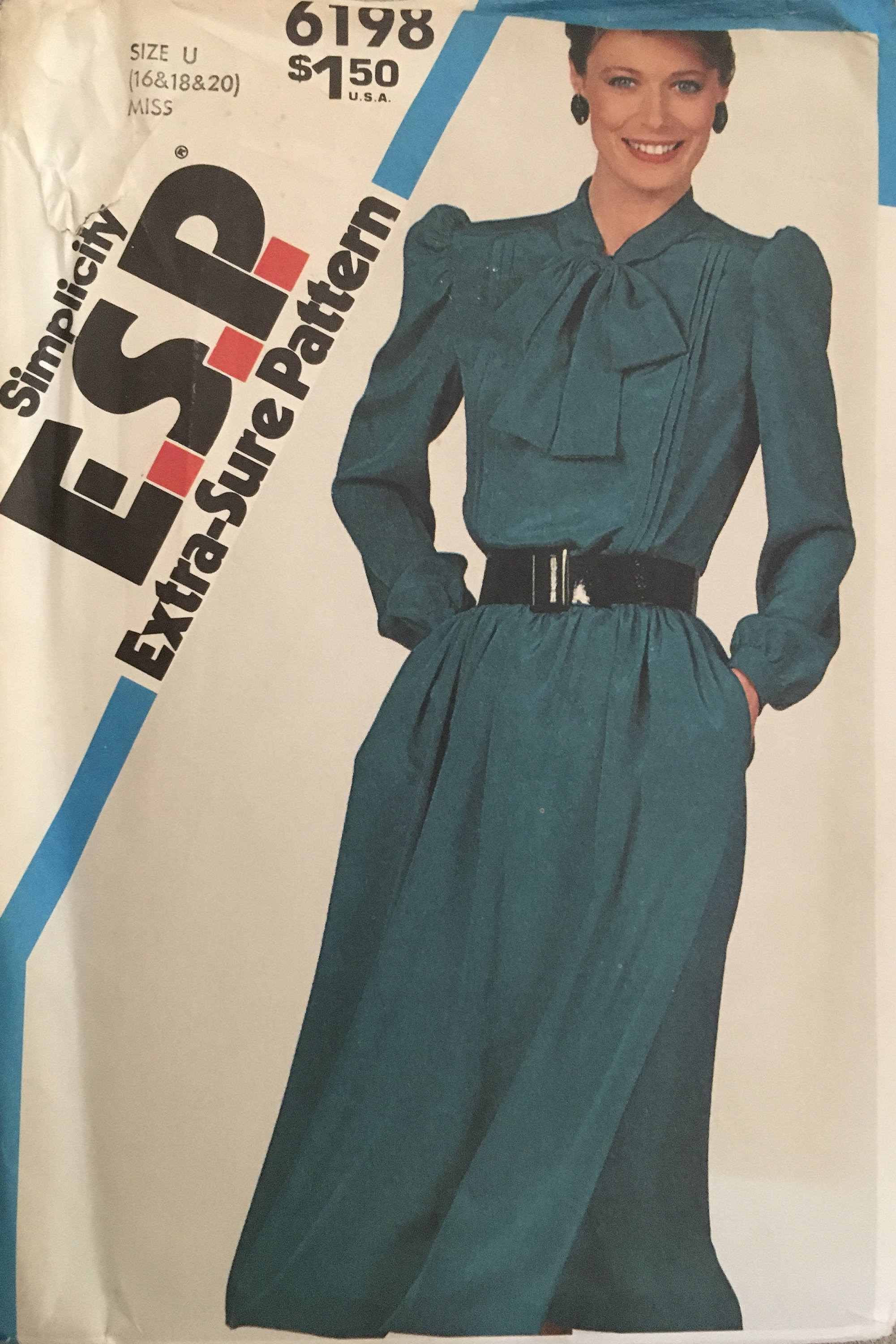 Simplicity 6198 Sewing Pattern (Vintage) UNCUT