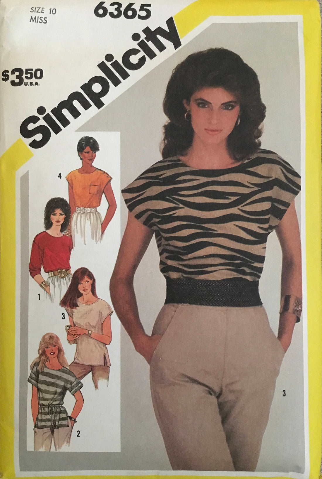 Simplicity 6365 Sewing Pattern (Vintage) CUT