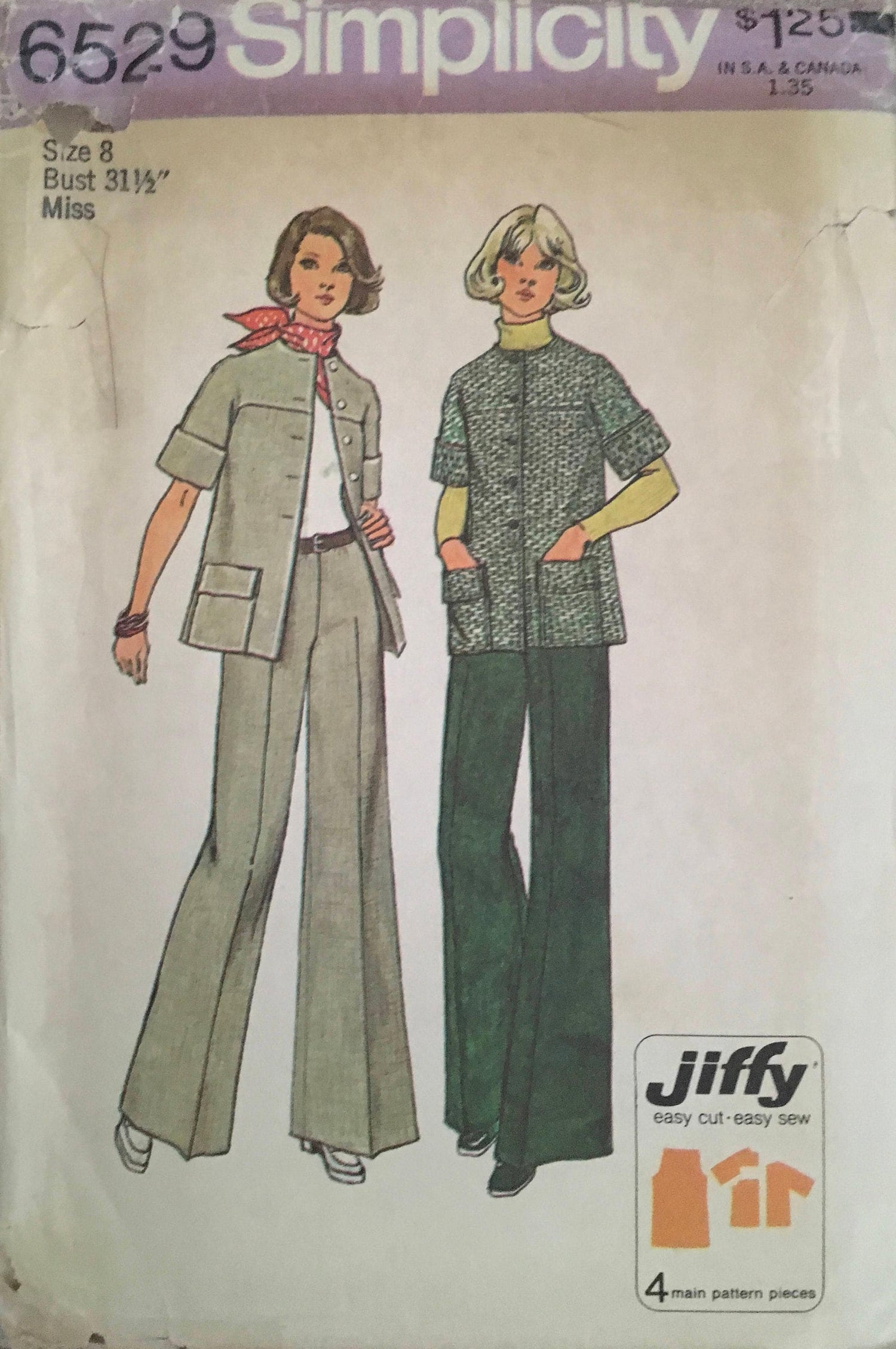 Simplicity 6529 Sewing Pattern (Vintage) UNCUT/CUT