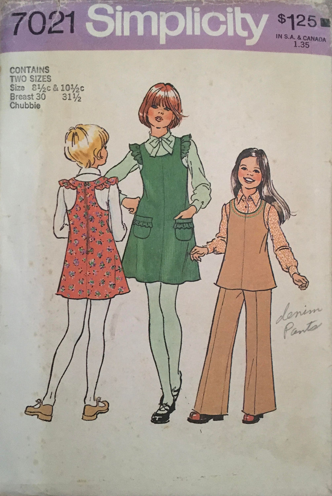 Simplicity 7021 Sewing Pattern (Vintage) UNCUT