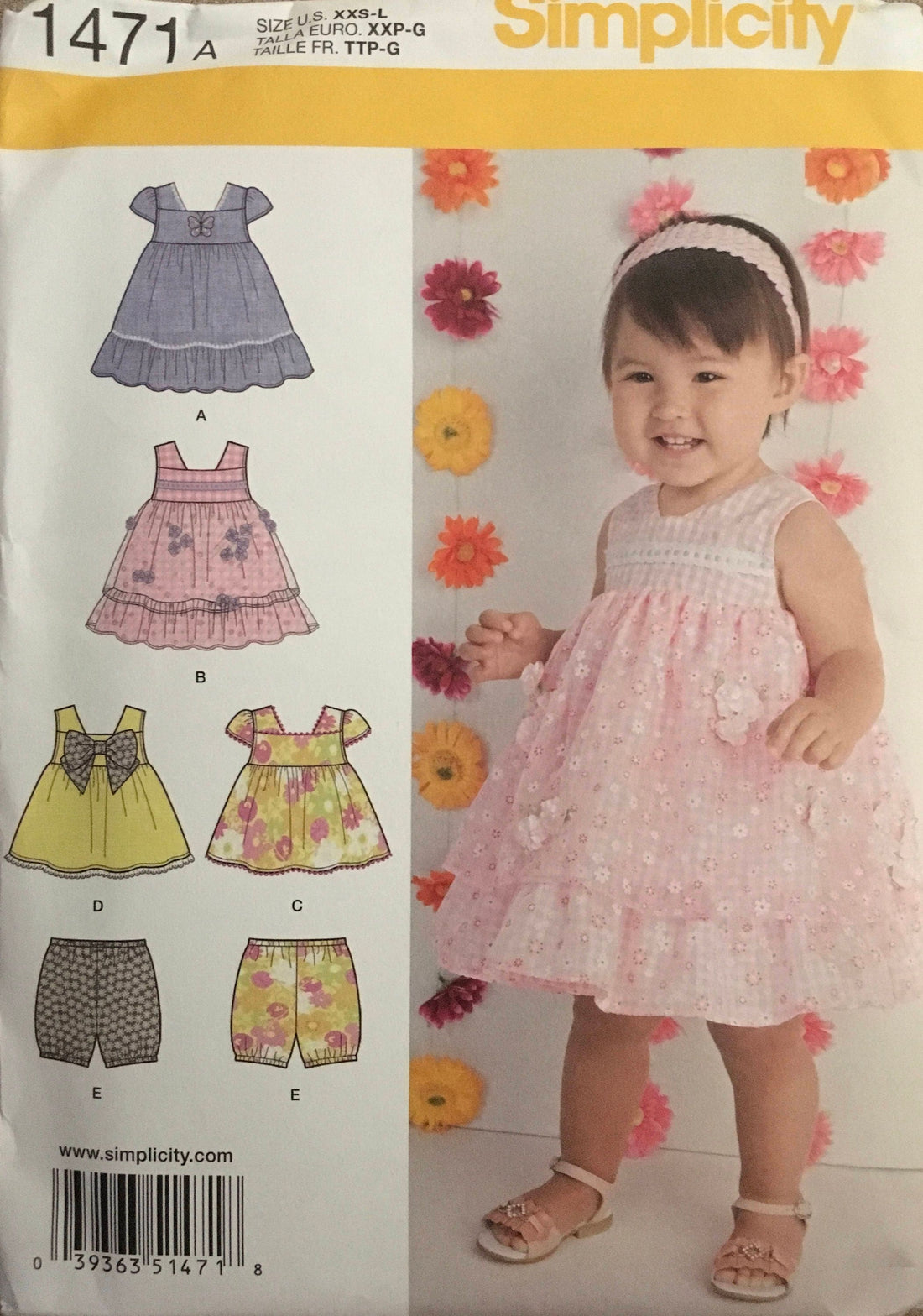 Simplicity 1471 Sewing Pattern UNCUT