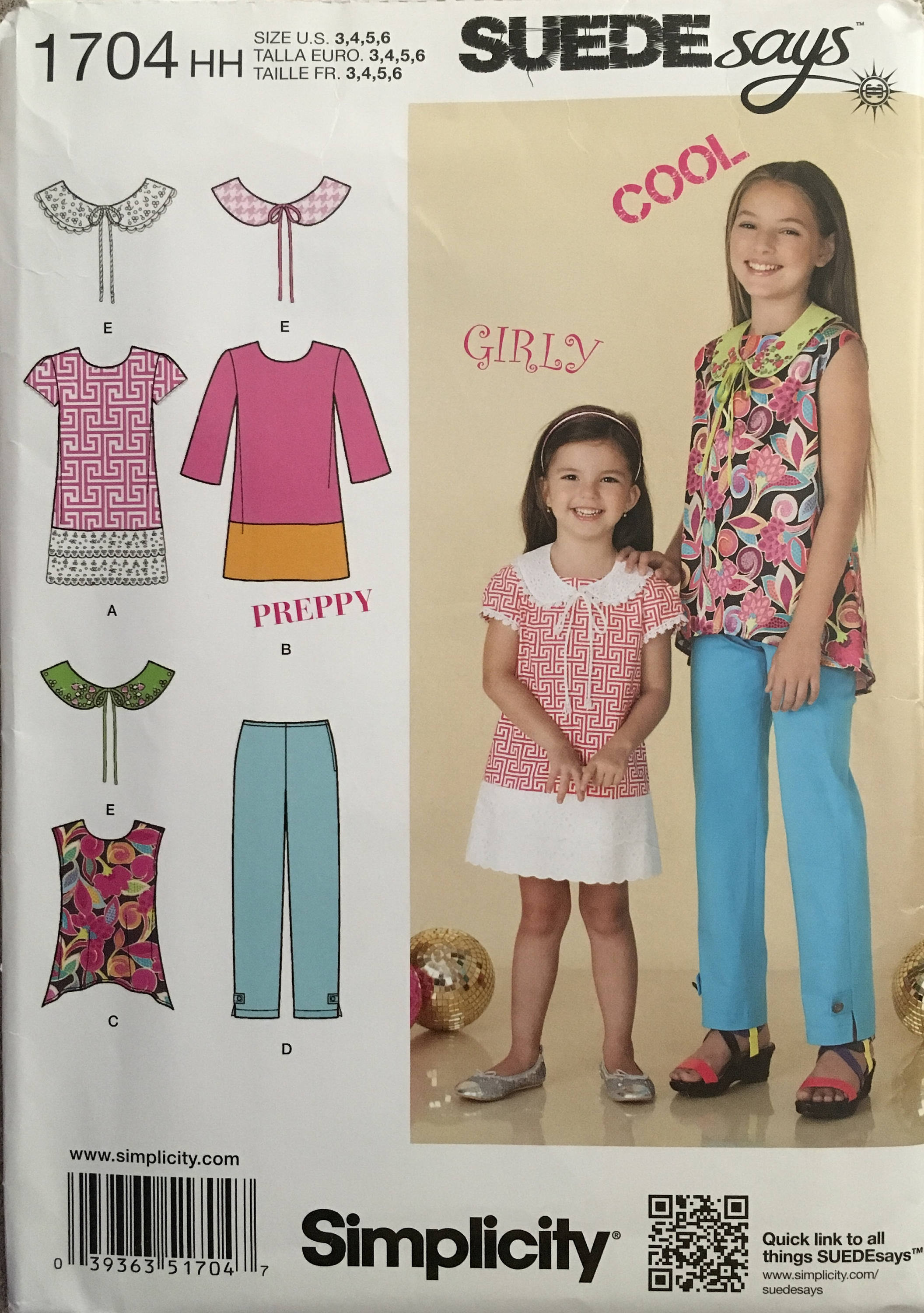 Simplicity 1704 Sewing Pattern UNCUT