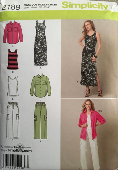 Simplicity 2189 Sewing Pattern UNCUT
