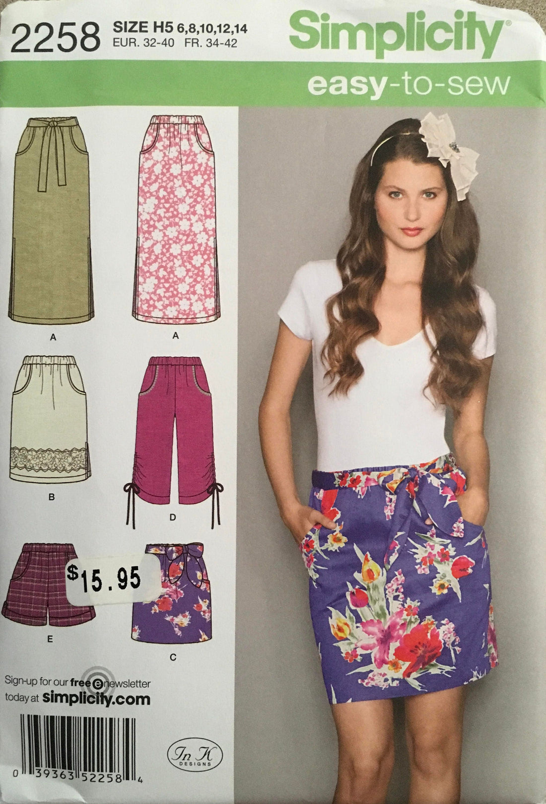 Simplicity 2258 Sewing Pattern UNCUT
