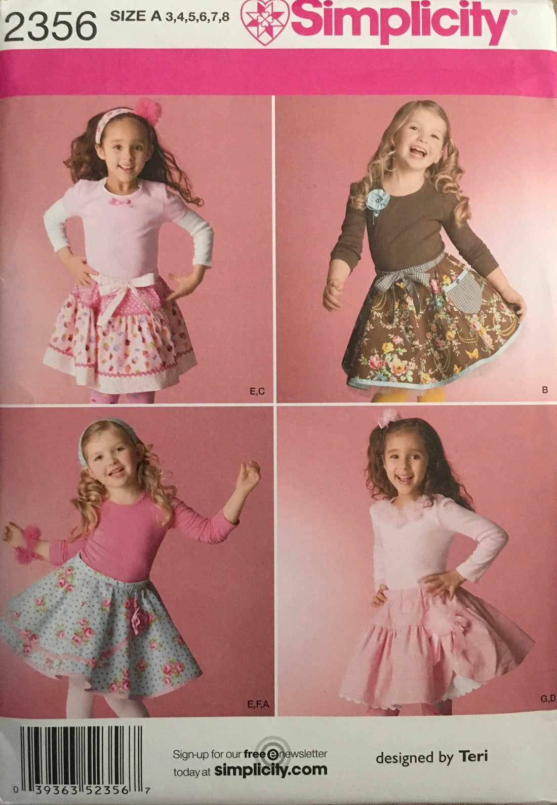 Simplicity 2356 Sewing Pattern UNCUT