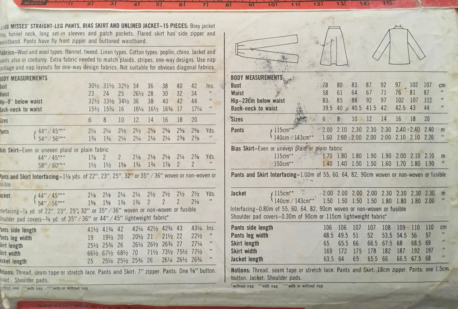 Simplicity 5198 Sewing Pattern (Vintage) UNCUT