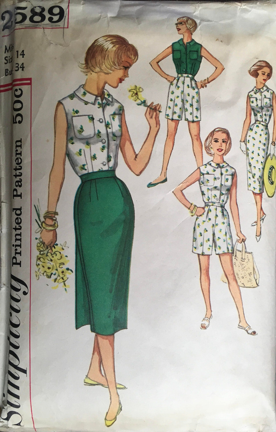 Simplicity 2589 Sewing Pattern (Vintage) CUT