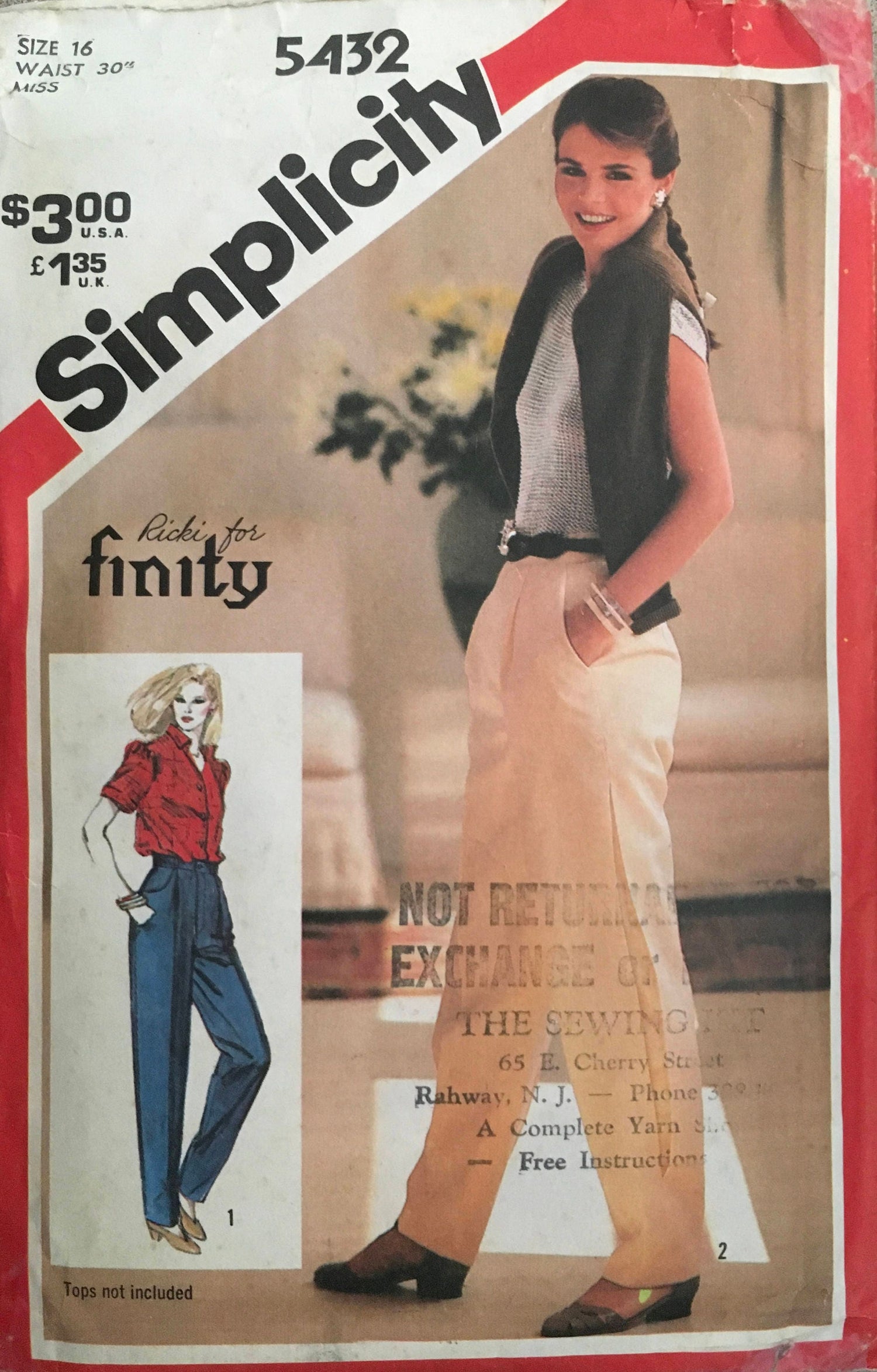 Simplicity 5432 Sewing Pattern (Vintage) UNCUT