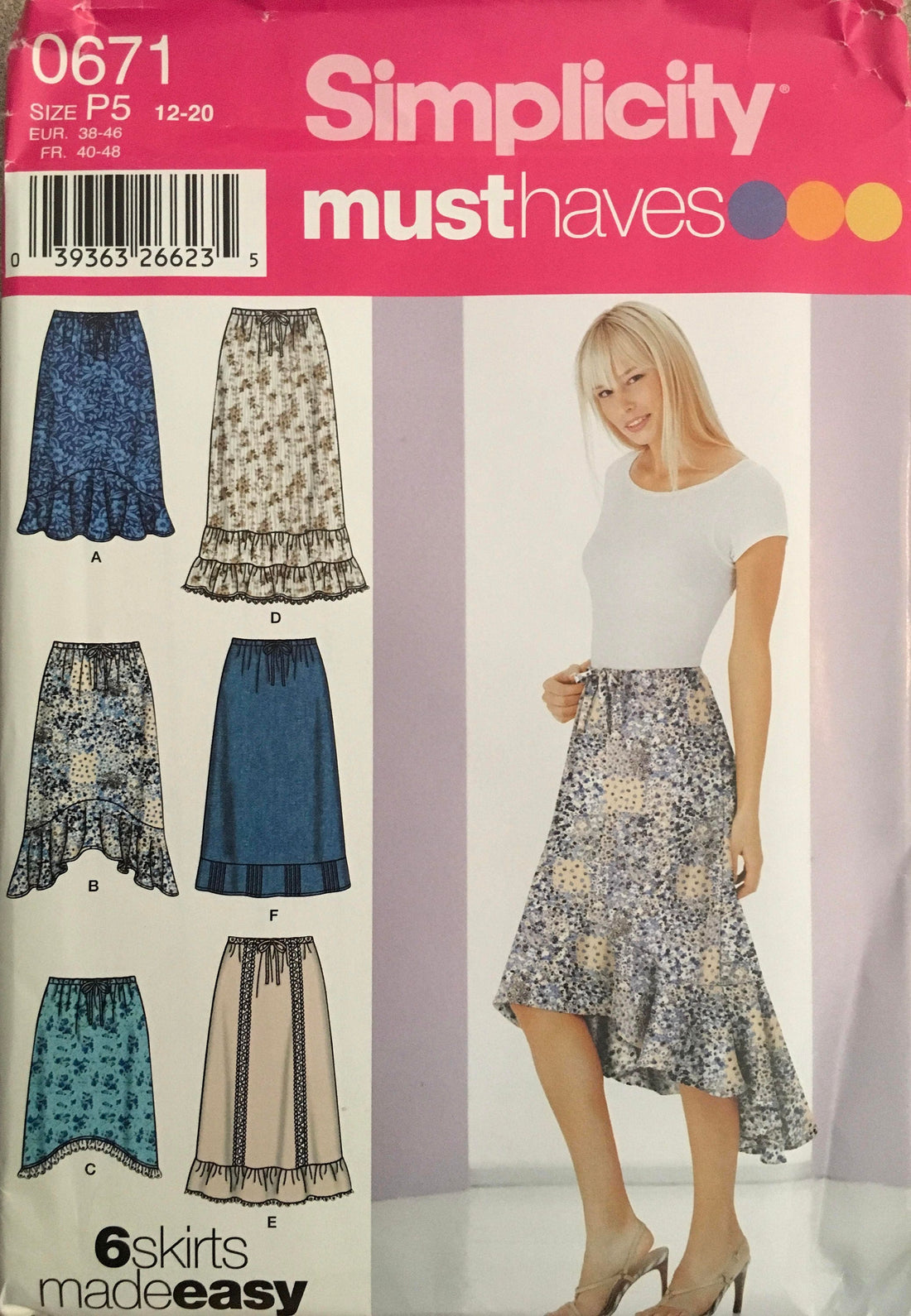 Simplicity 5597 Sewing Pattern (Vintage) UNCUT