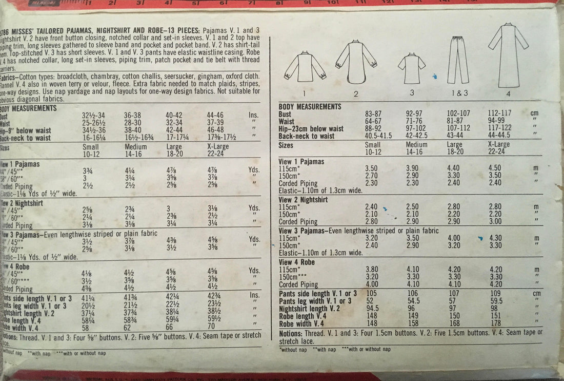 Simplicity 5786 Sewing Pattern (Vintage) UNCUT
