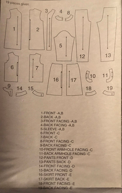 Simplicity 5921 Sewing Pattern (Vintage) CUT