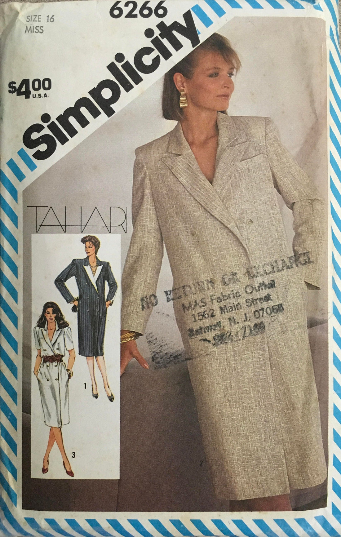 Simplicity 6266 Sewing Pattern (Vintage) UNCUT