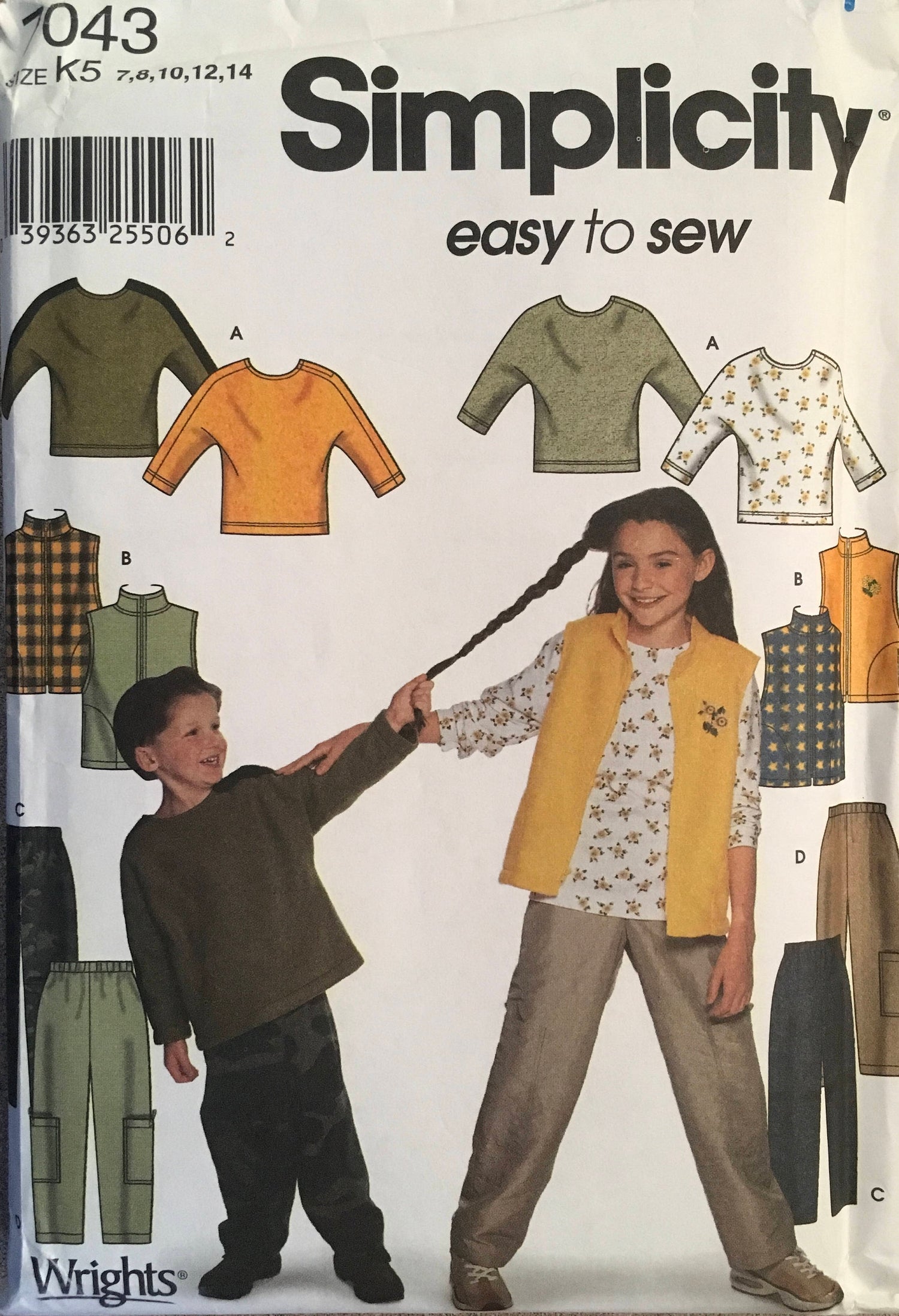 Simplicity 7043 Sewing Pattern (Vintage) UNCUT
