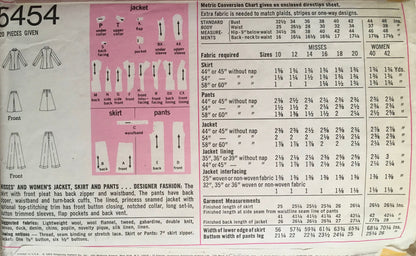 Simplicity 5454 Sewing Pattern (Vintage) CUT