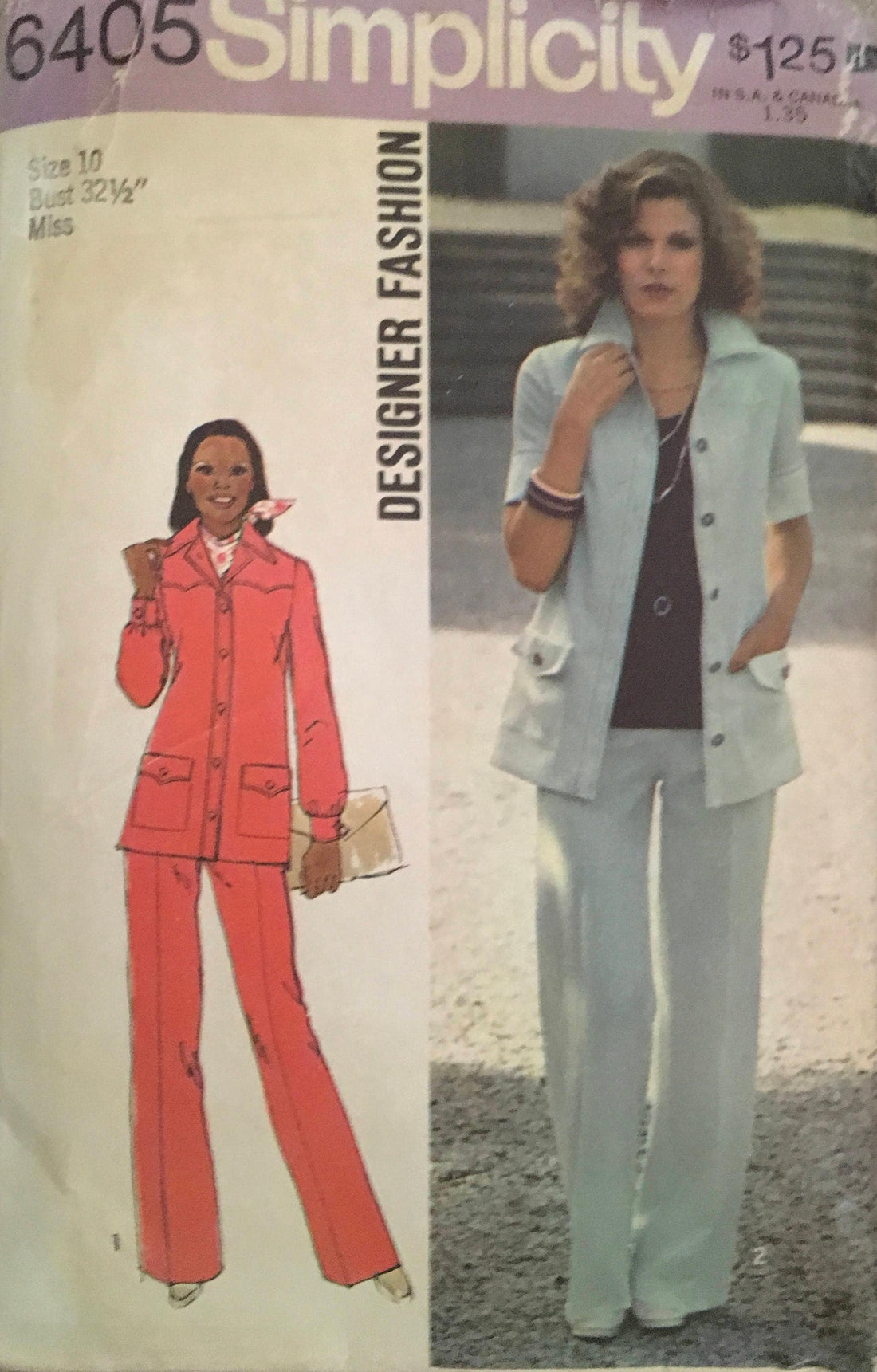 Simplicity 6405 Sewing Pattern (Vintage) CUT