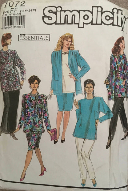 Simplicity 7072 Sewing Pattern (Vintage) CUT